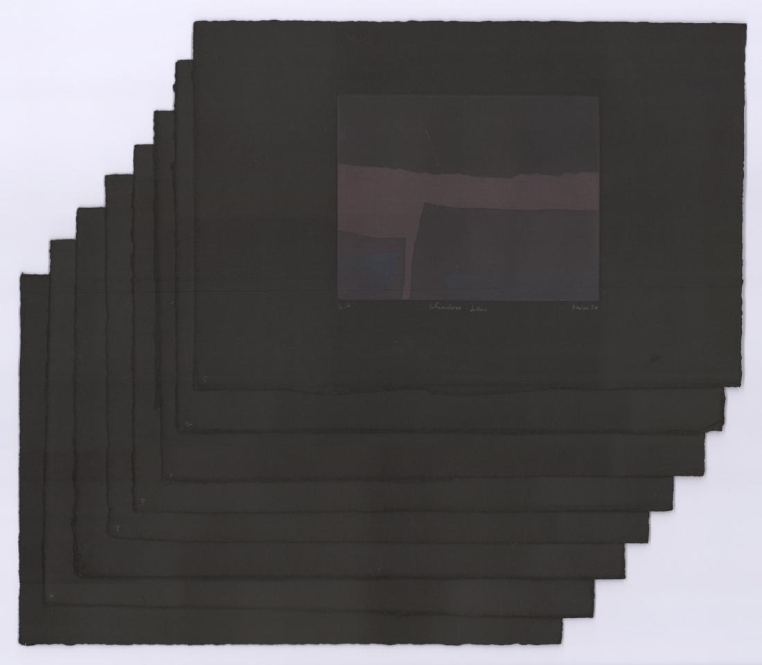 Illegibly Signed Etchings on Black Paper (8) (1 of 5)