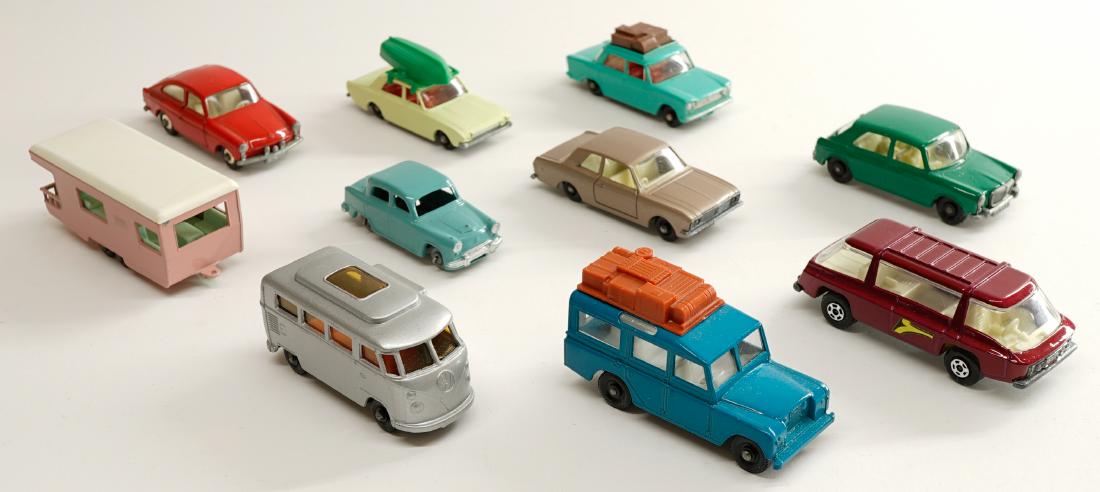 Matchbox Lesney Vehicles Near Mint/Mint (10): Matchbox Lesney group of (10) vehicles. All are Near Mint/Mint. One owner, these were purchased as collectibles by the consignor and not a toy. These have been handled only a few times. Condition repo