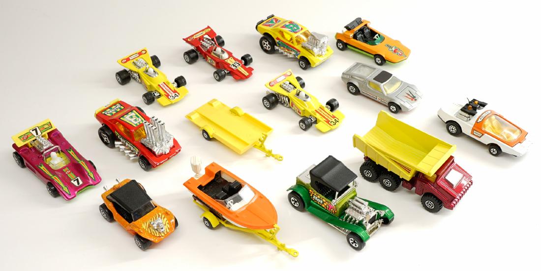 Matchbox Speed Kings King Size Cars (14): Matchbox Lesney group of (14) vehicles. All are EX+/NrMt to NrMt/Mt. One owner, these were purchased as collectibles by the consignor and not a toy. These have been handled only a few times. Condition