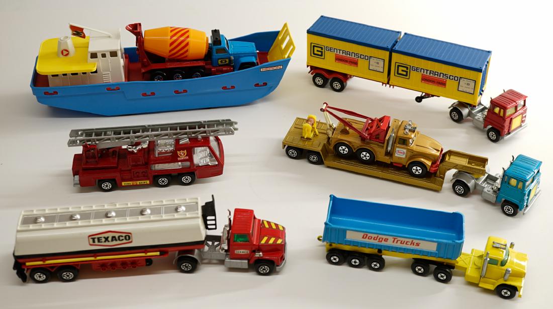 Matchbox Lesney King Size Vehicles (8): Matchbox Lesney King Size group of (8) vehicles. All are EX+/NrMt to NrMt/Mt. One owner, these were purchased as collectibles by the consignor and not a toy. These have been handled only a few times. 