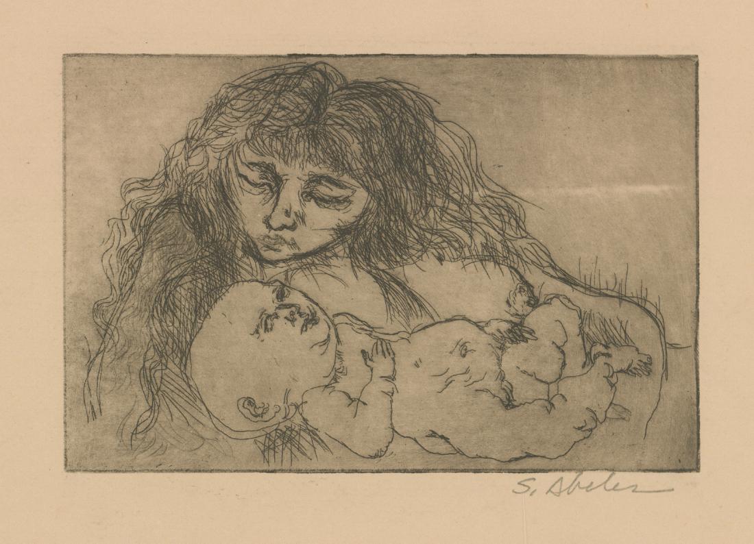 Sigmund Abeles Signed Etching: Sigmund Abeles (American b. 1934) signed etching. Signed 'S. Abeles' in pencil lower right. Measures 4-in. x 6-in. image size, 8.25-in. x 10.125-in. sheet size. Excellent. Unframed, loose and not moun