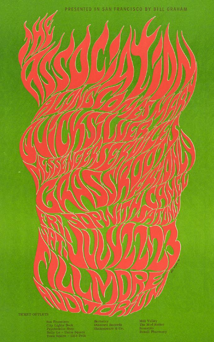 Bill Graham Poster BG-18 2nd Printing, Type A (1 of 5)
