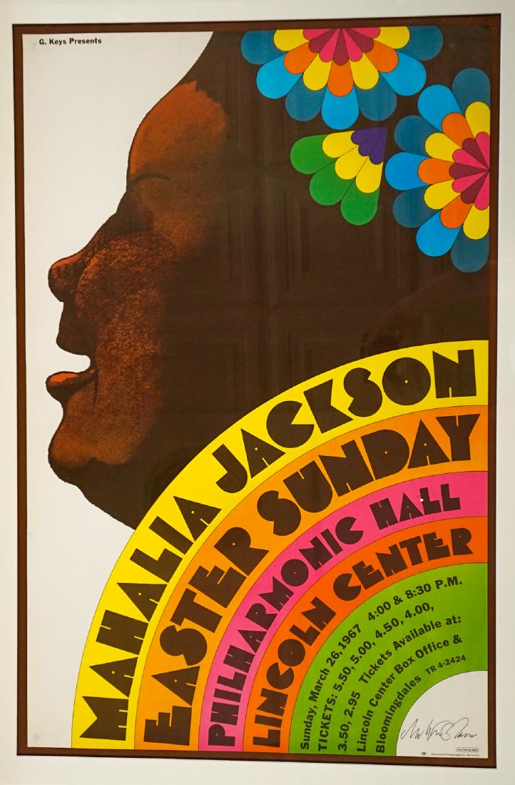 Mahalia Jackson by Milton Glaser Large Poster (1 of 5)