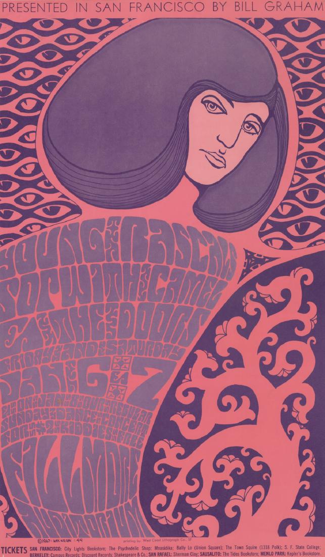 Doors 1967 Bill Graham Fillmore Poster BG-44-2 (1 of 5)