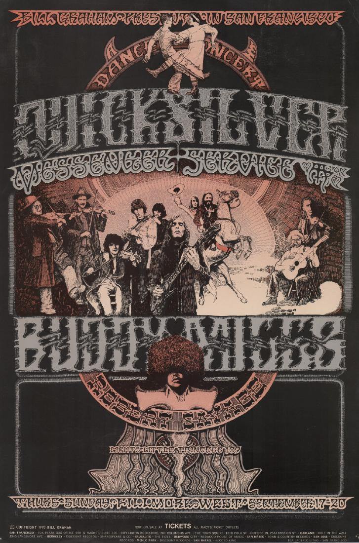 1970 Bill Graham Fillmore West Poster BG-249 (1 of 5)