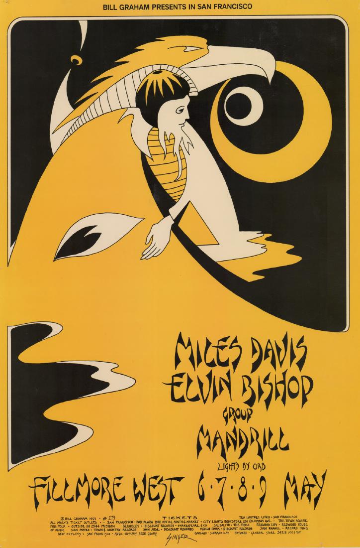 1971 Bill Graham Fillmore West Poster BG-279 (1 of 5)