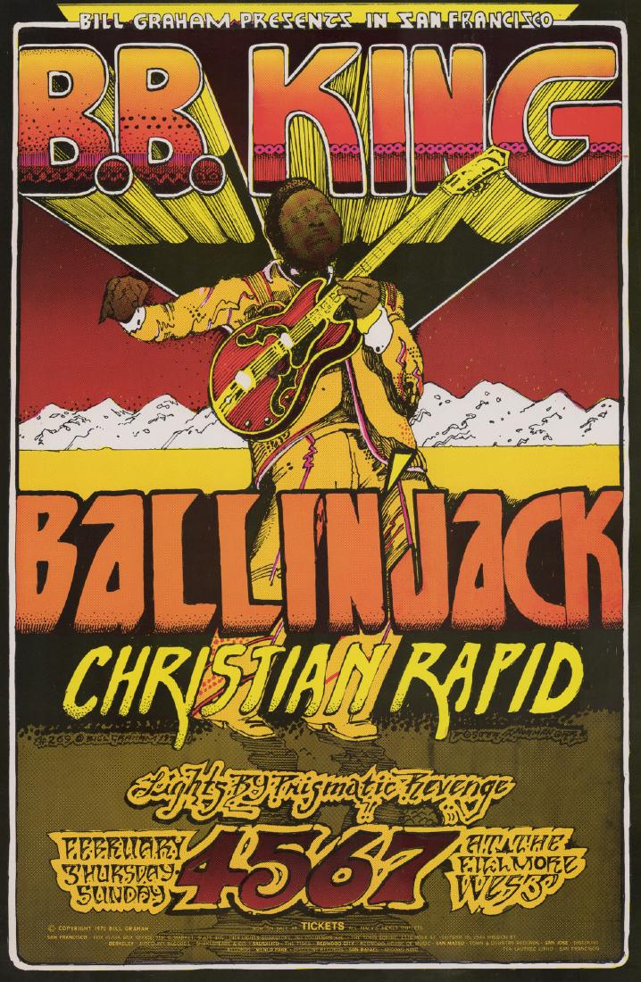 1970 Bill Graham Fillmore West Poster BG-269 (1 of 5)