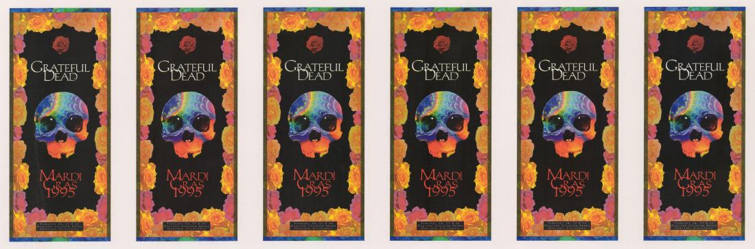 Grateful Dead 1995 Sheet Uncut Handbills (1 of 3)