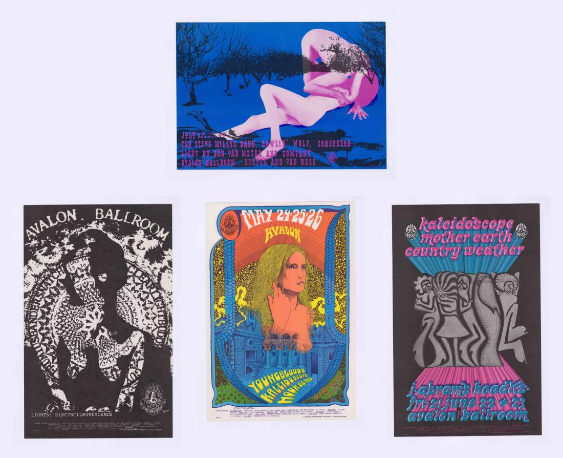 Four 1968 Family Dog Avalon Ballroom Posters (1 of 5)