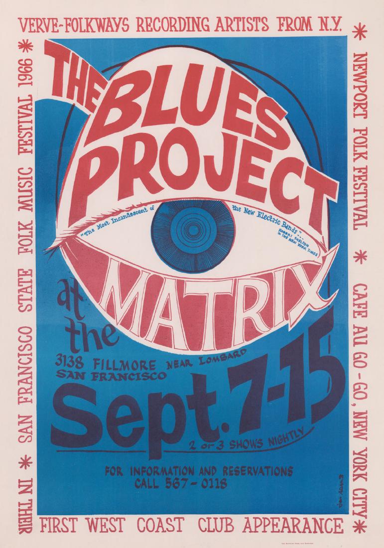 1966 The Blues Project Matrix Poster AOR 2.122 (1 of 5)
