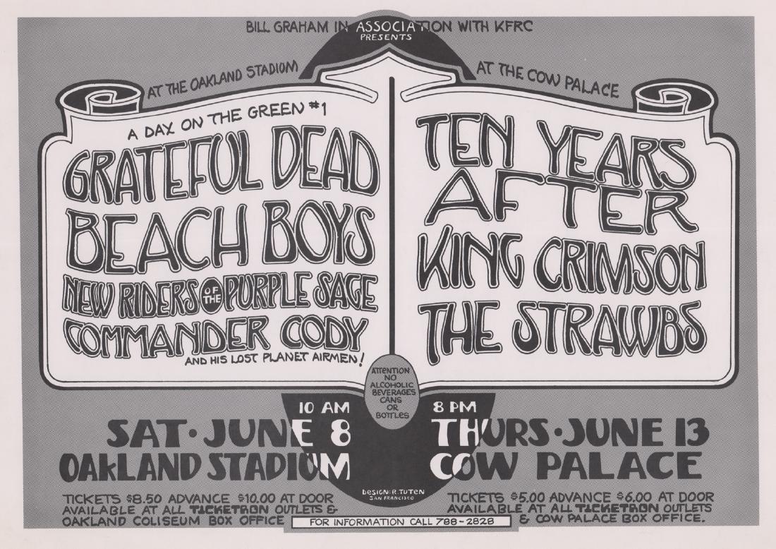 1974 Grateful Dead Oakland Stadium Poster (1 of 5)