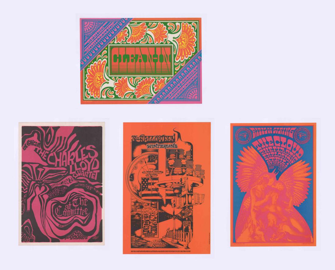 [Victor Moscoso] Group of Vintage Rock Posters (4) (1 of 5)