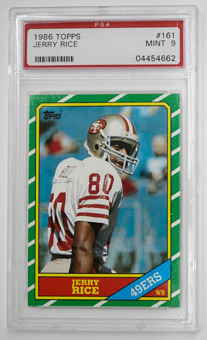 1986 Jerry Rice Topps #161 PSA MINT 9 (1 of 2)