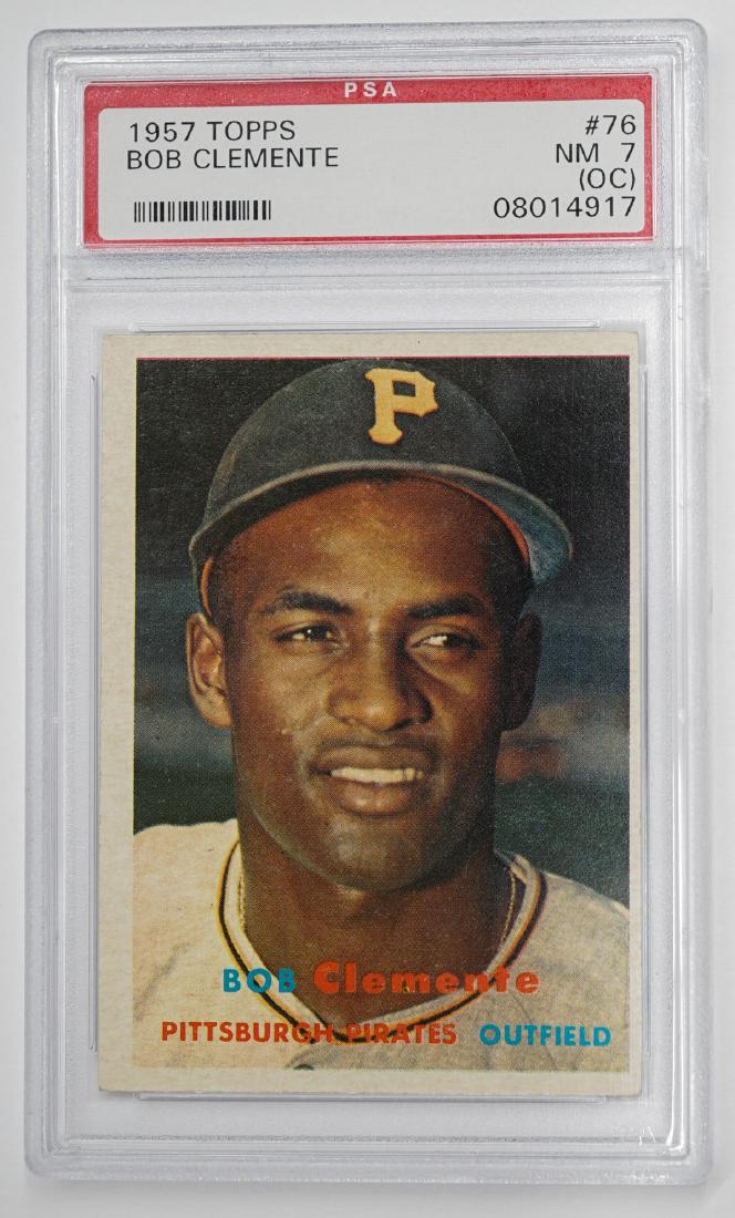 1957 Roberto Clemente Topps #76 PSA NM 7 (OC) (1 of 2)