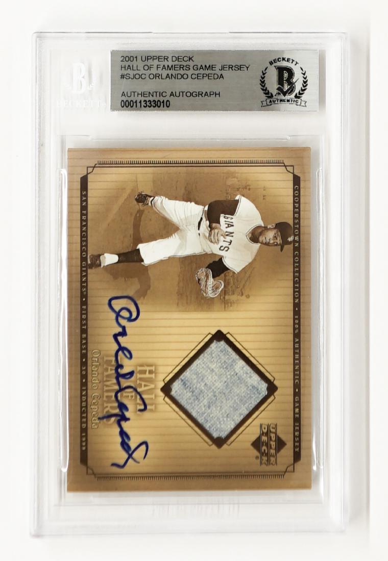 2001 Upper Deck Game-Used Jersey Insert Card (1 of 2)