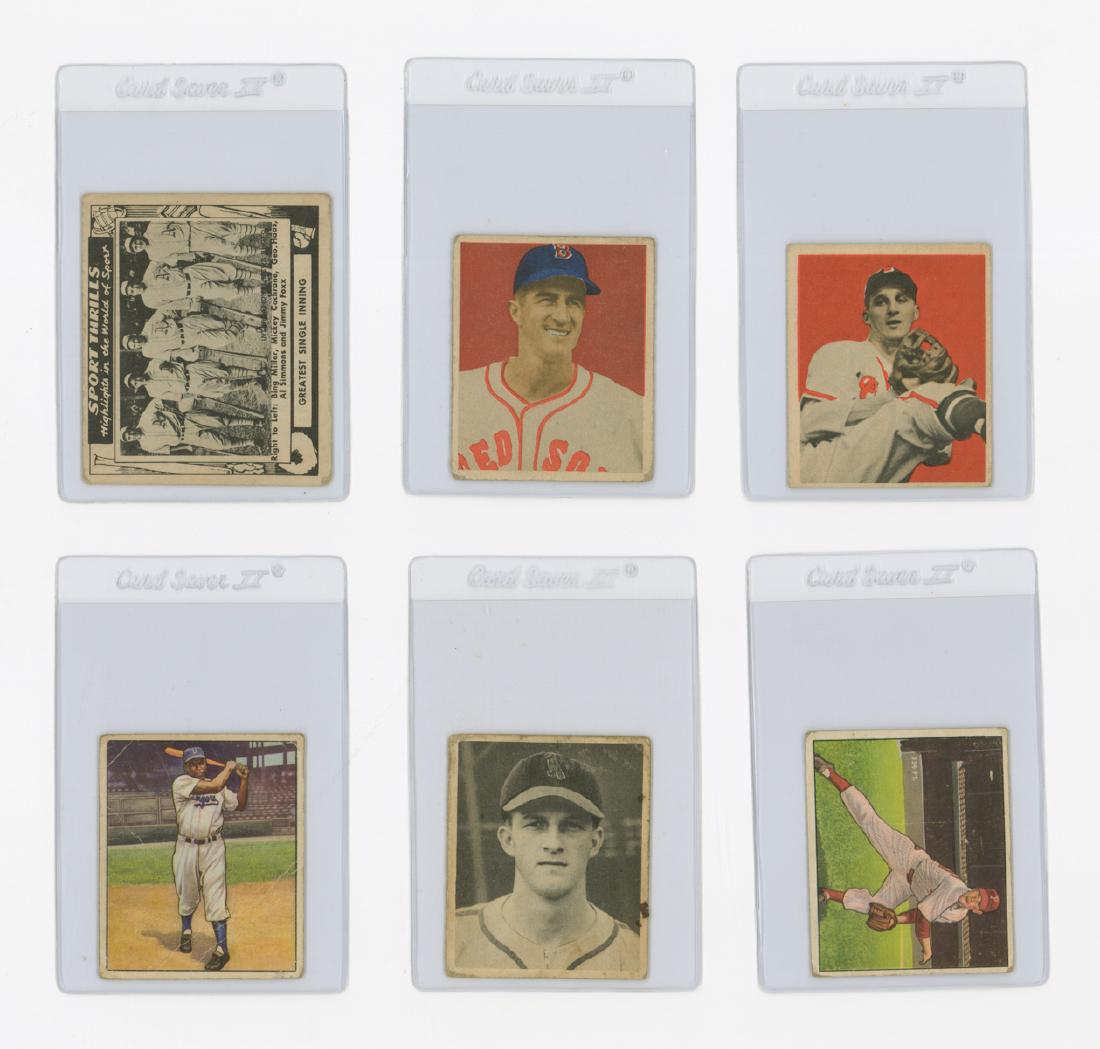 1948-50 Bowman Baseball Cards (6) (1 of 2)
