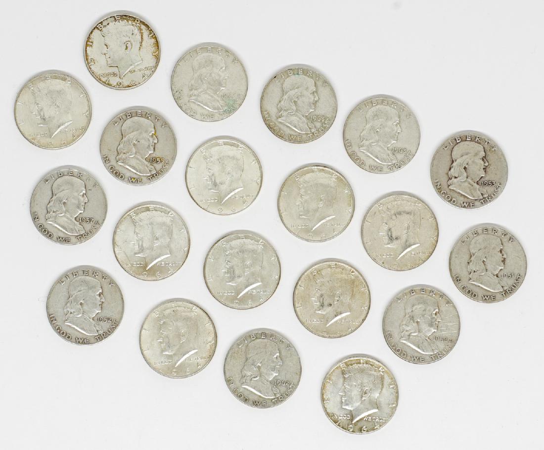 U.S. Silver Half Dollars 1951-1964 (20) (1 of 2)