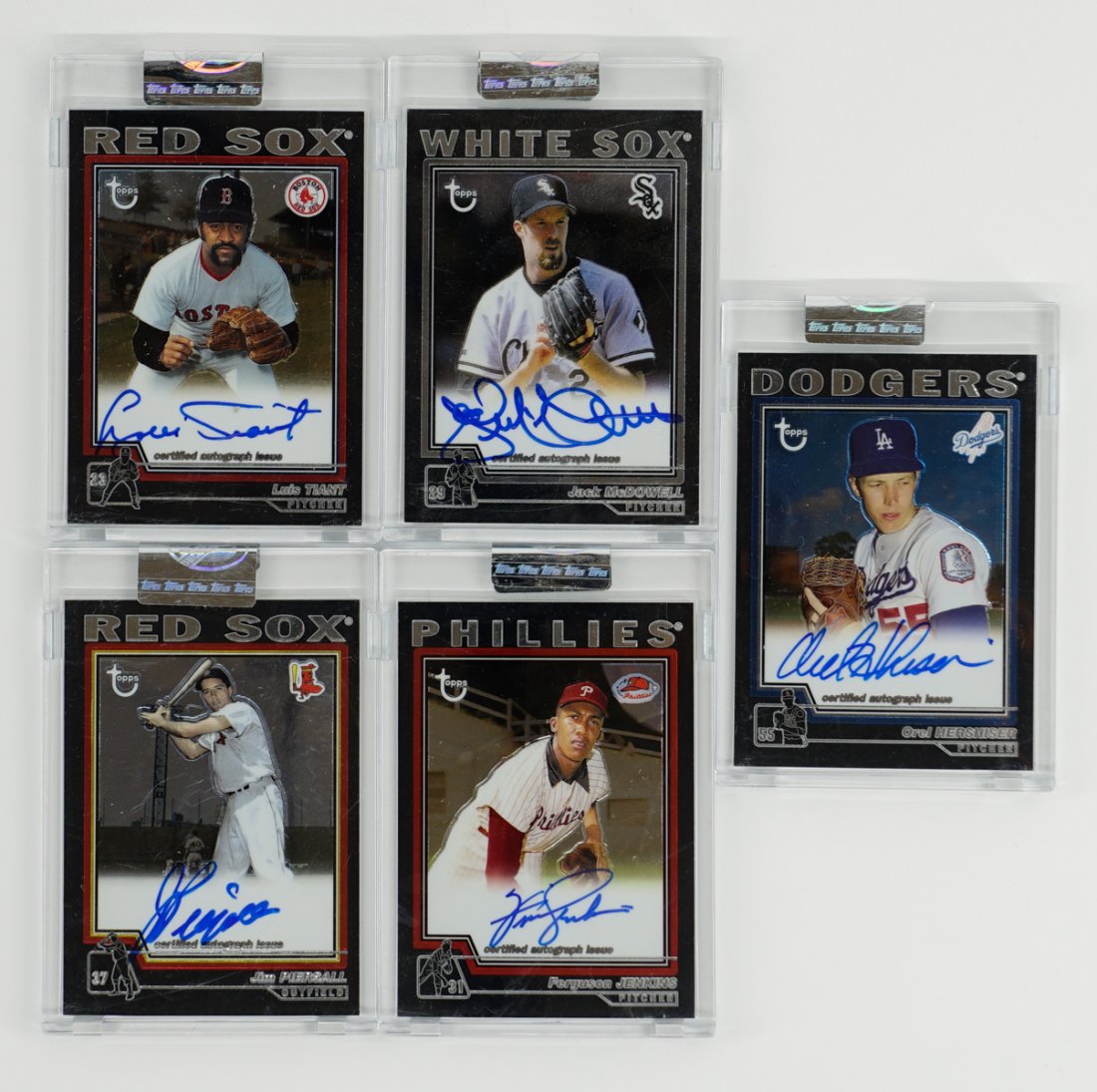 Five Topps Chrome Signed Insert Cards (1 of 2)