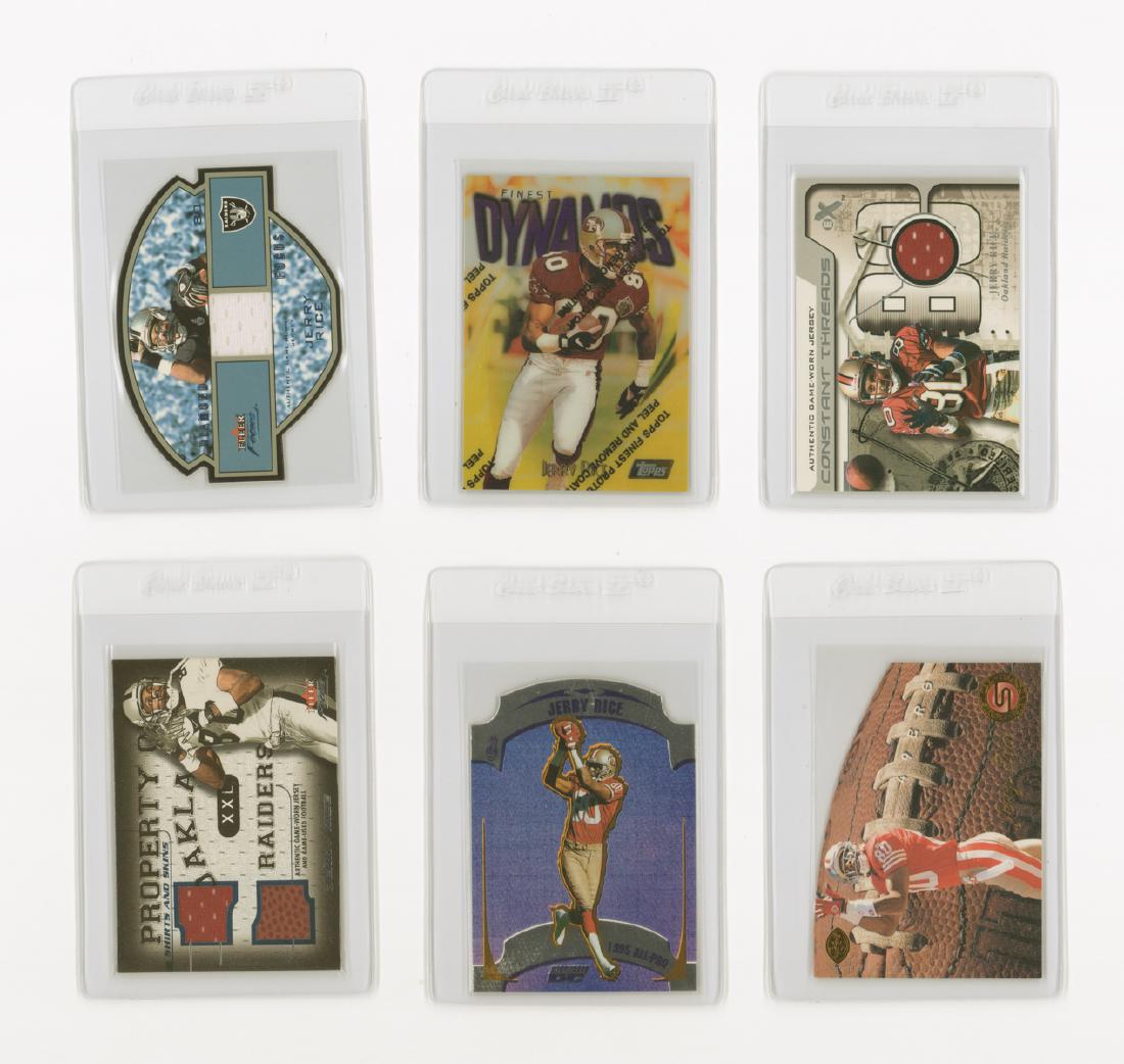 Jerry Rice Game-Used and Insert Cards (6) (1 of 2)