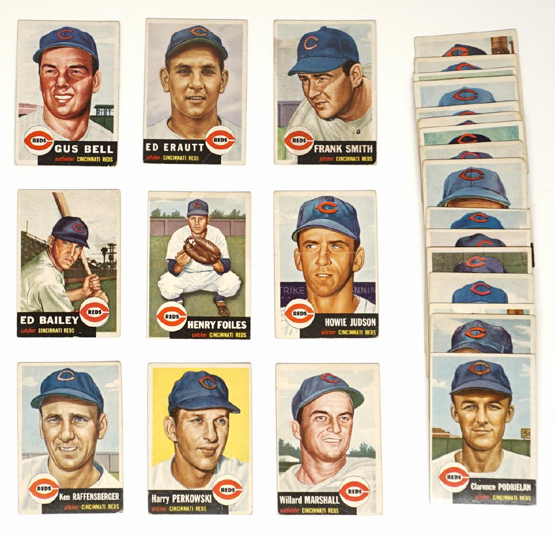 1953 Topps Cincinnati Reds Baseball Cards (26) (1 of 7)