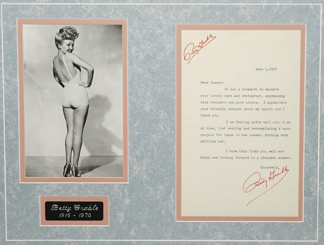 Betty Grable Signed Letter PSA/DNA LOA (1 of 6)