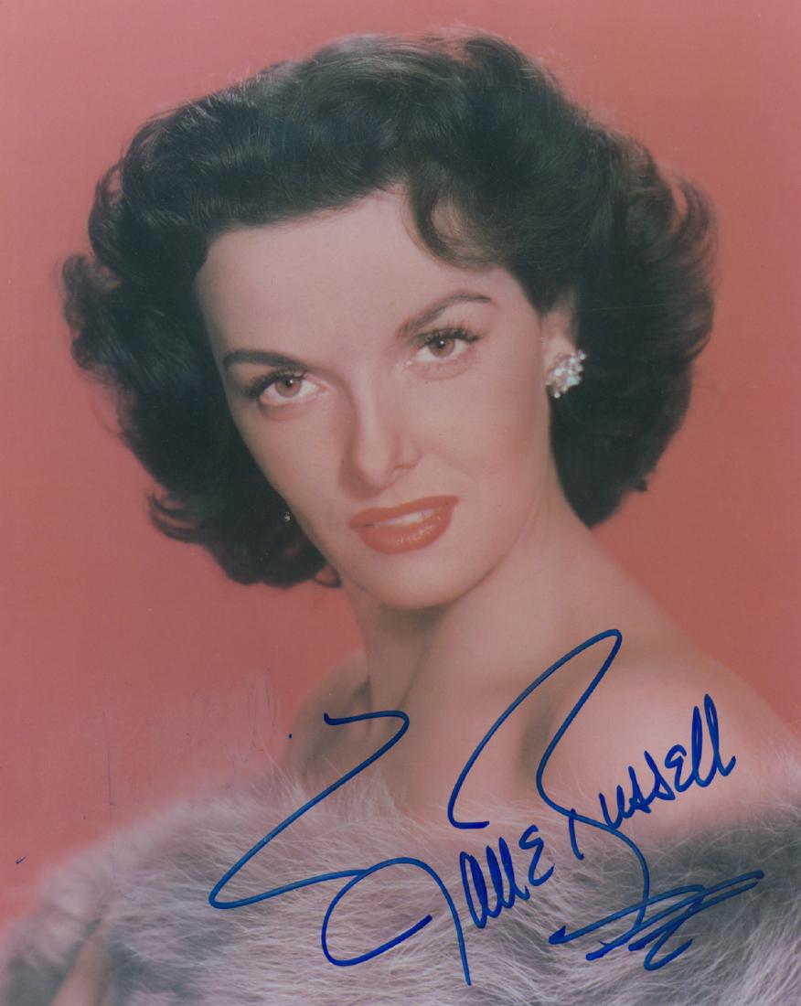 Jane Russell Signed Color Photo JSA COA (1 of 4)