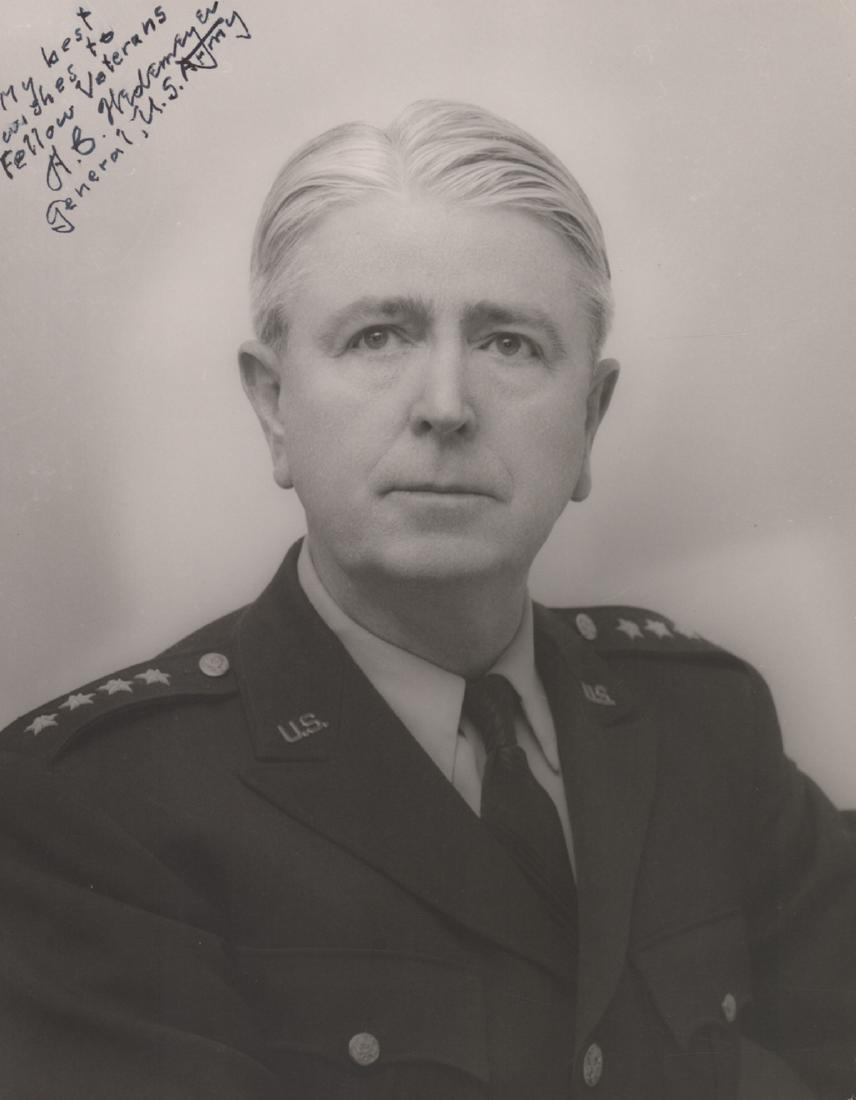 General A.C. Wedemeyer Signed Photo Beckett COA (1 of 5)