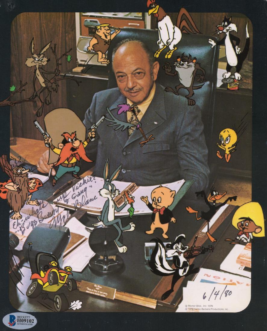Mel Blanc Signed Color Photo Beckett COA (1 of 5)