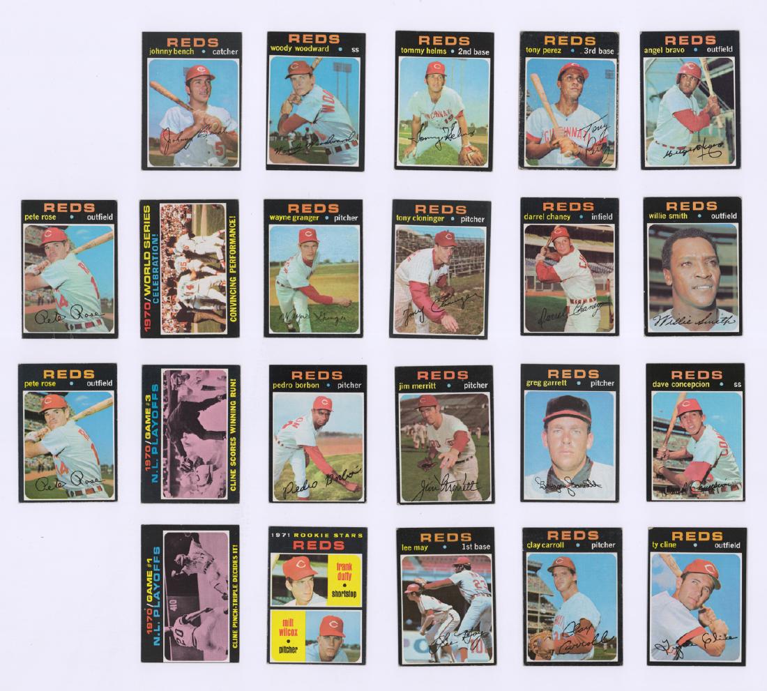 1971 Topps Cincinnati Reds Cards (22) (1 of 2)