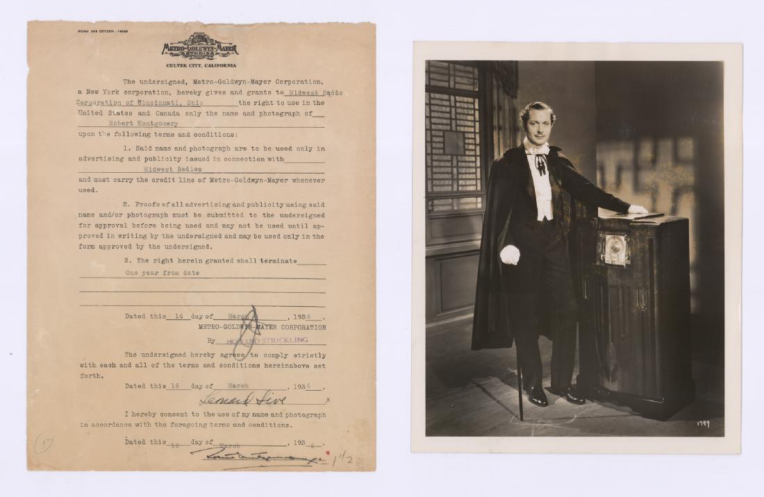 Robert Montgomery Signed Letter with Photo (1 of 5)