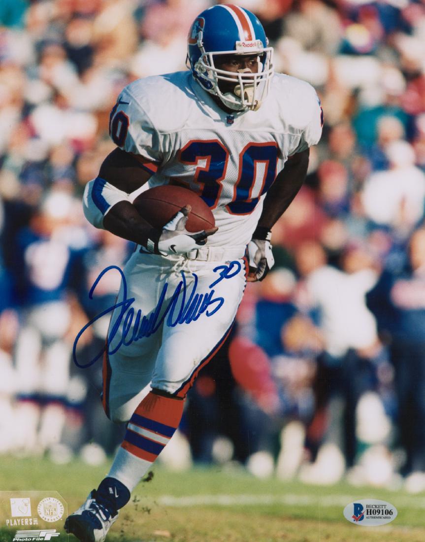 Tarrell Davis Signed Color Photo Beckett COA (1 of 5)