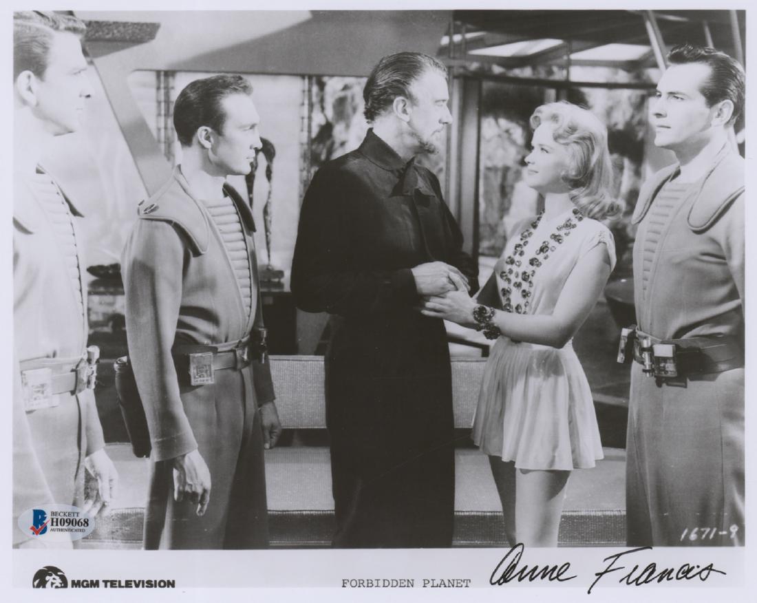 Anne Francis Signed Photo Beckett COA (1 of 5)