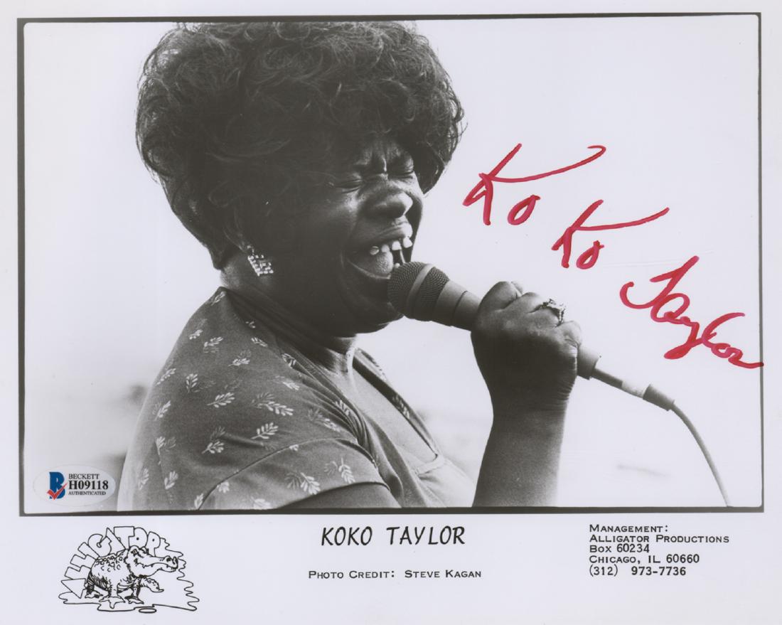 Koko Taylor Signed Photo Beckett COA (1 of 5)