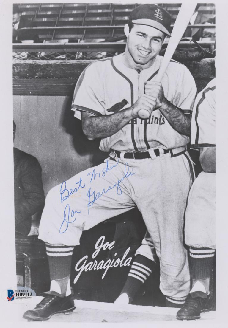 Joe Garagiola Signed Photo Beckett COA (1 of 5)
