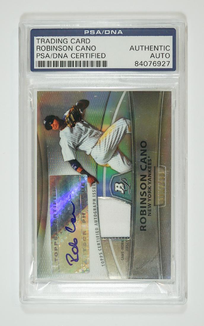 Robinson Cano Autographed Trading Card PSA/DNA (1 of 2)