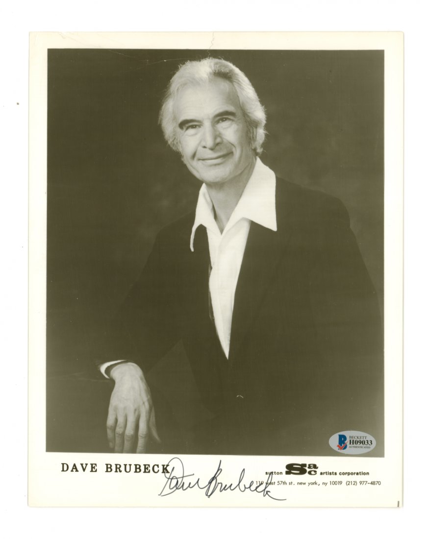 Dave Brubeck Signed Black and White Photo (1 of 2)