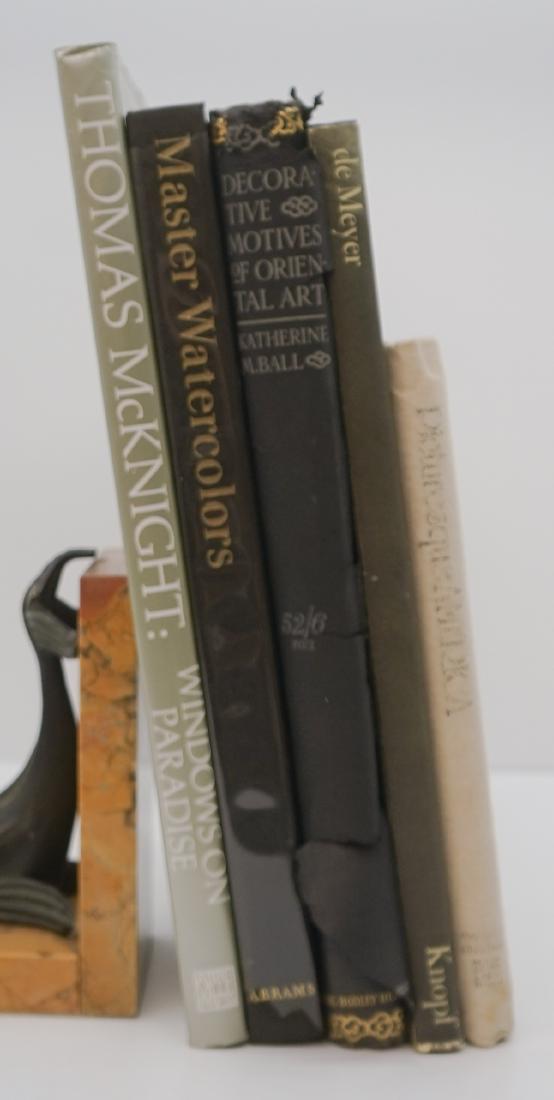 Illustrated Art and Photography Books (5): Group of five illustrated art and photography books. Includes: Master Watercolors of the Twentieth Century; Decorative Motives of Oriental Art; Picturesque America; Thomas McKnight; and De Meyer. Grou
