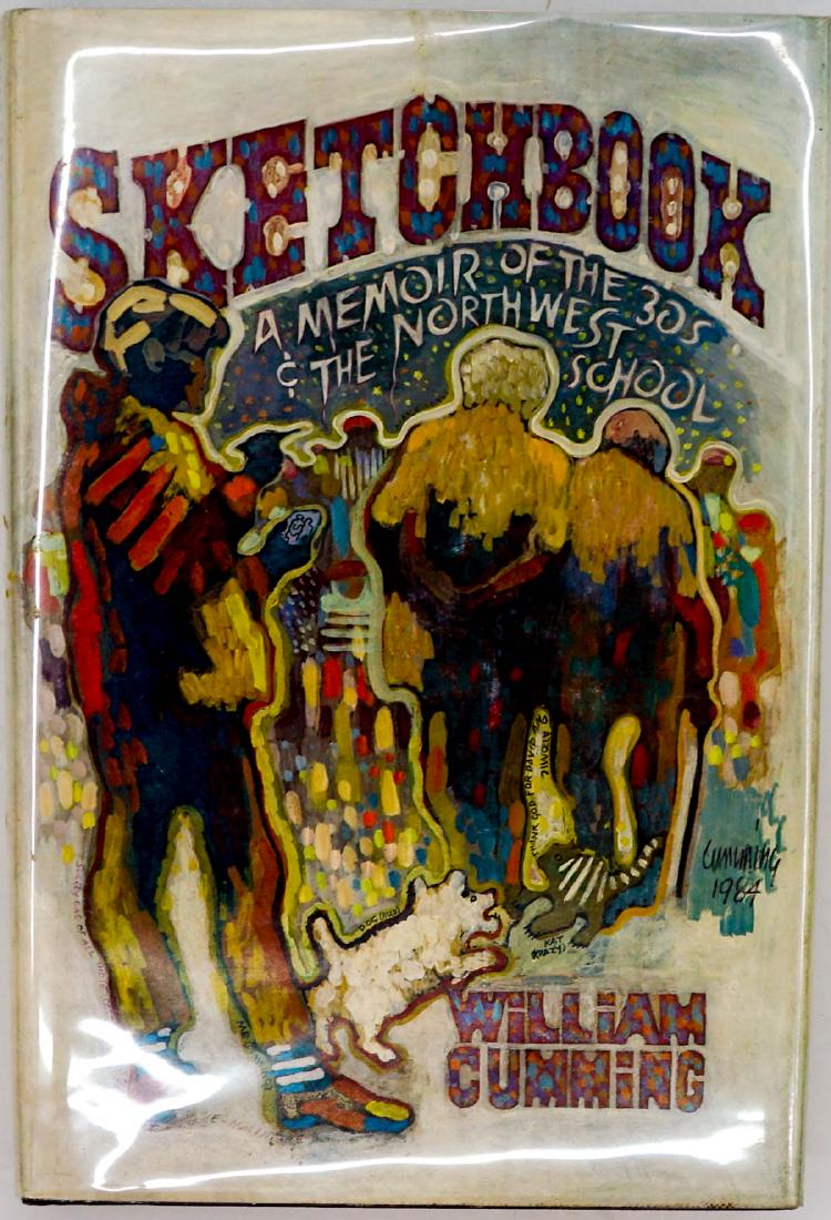 Sketchbook Review Copy, William Cumming 1984: Review Copy of Sketchbook, A Memoir of the 1930's and the Northwest School by William Cumming. 1984 with dust jacket.. University of Washington Press, Seattle and London. 239 pp. Illustrated. Inserted