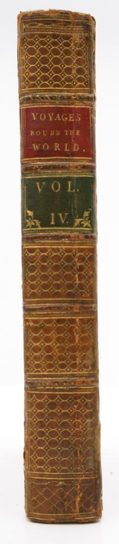 Voyages Round The World; Cooke 1773 (4th Vol): An Historical Account of All the Voyages Round the World Performed by English Navigators. Volume the Fourth only. Includes Captains Cooke, De Boufainville plus North Pole Supplement. 1773. Printed for