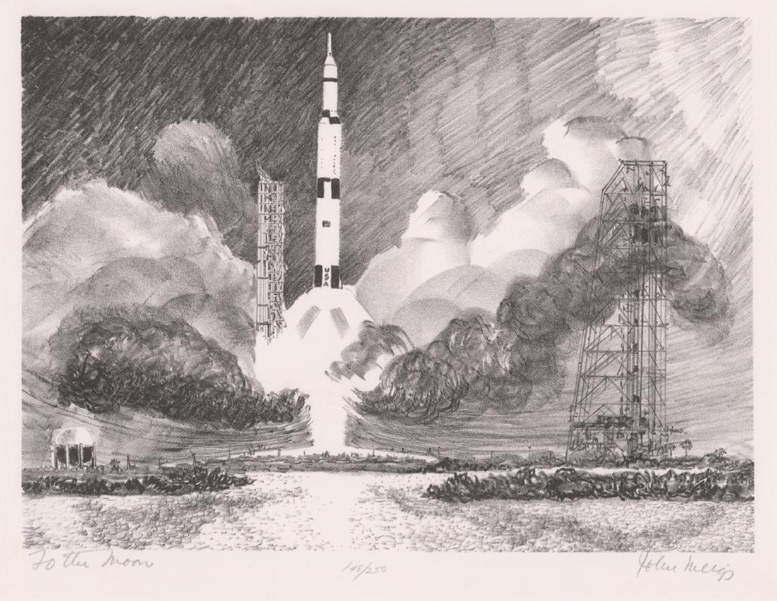 John Meigs Signed Litho [AAA, Apollo Moon Mission] (1 of 6)