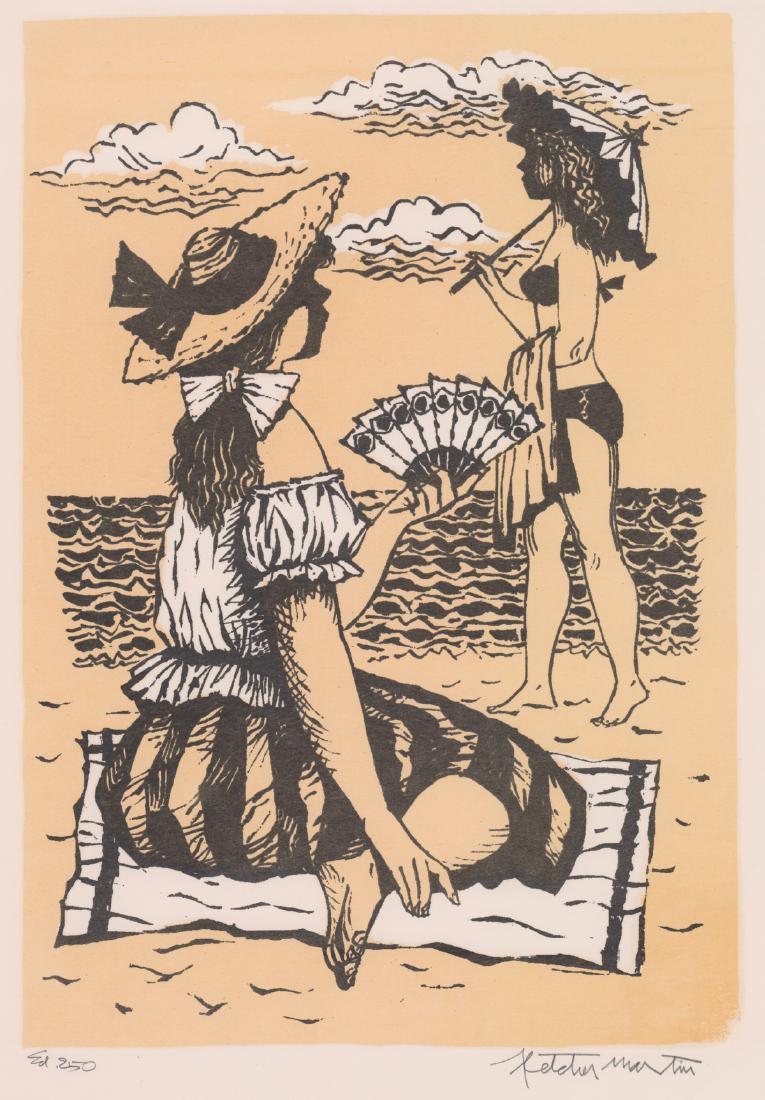 Fletcher Martin Litho [AAA, Female Sunbathers] (1 of 5)