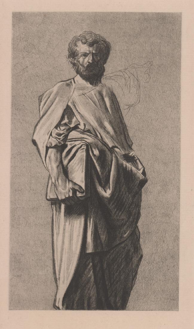 Ernest Meissonier Etching [Male Figure] (1 of 4)