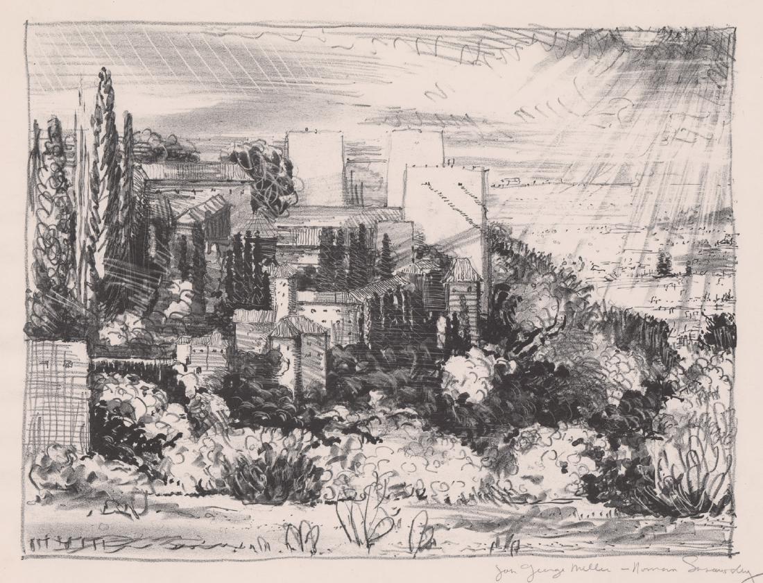 Norman Sasowsky Signed Lithograph [Italian City] (1 of 4)