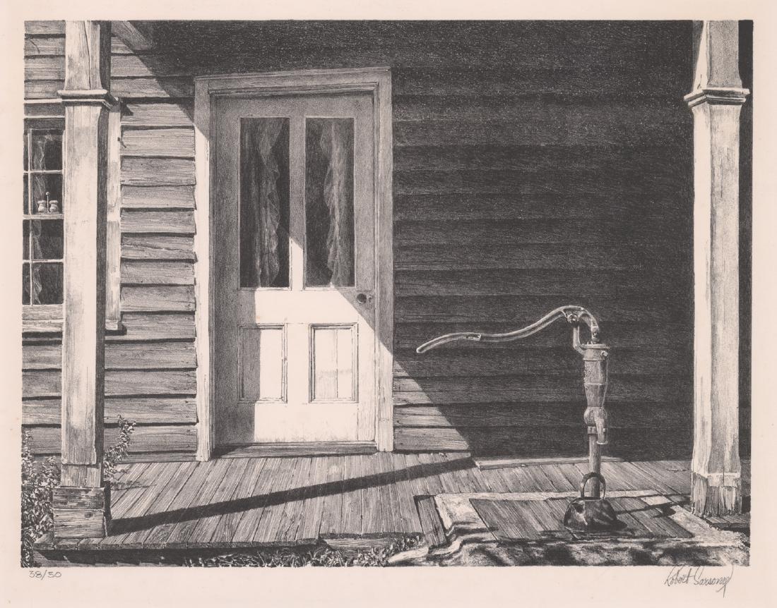 Robert Sarsony Signed Lithograph [Porch and Pump] (1 of 5)