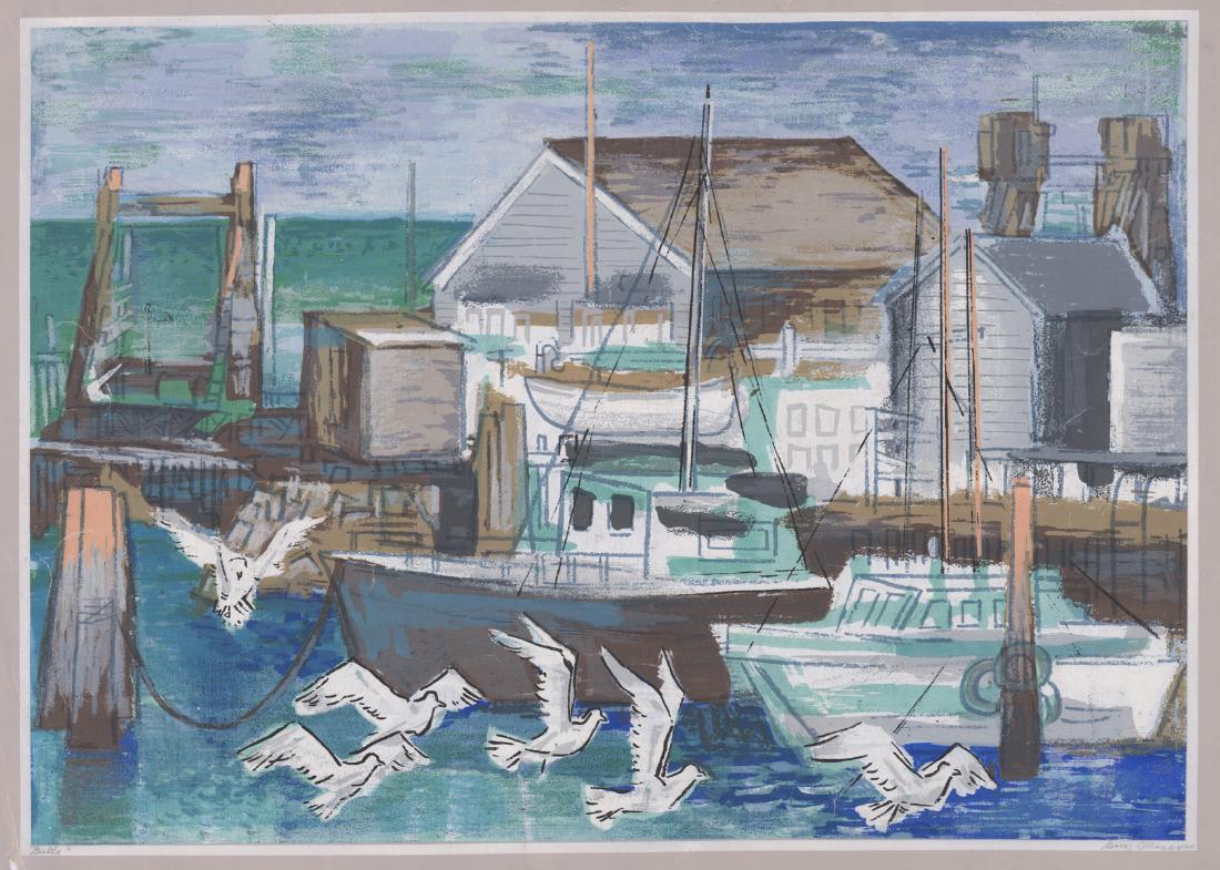 Guy C. Maccoy Signed Color Serigraph [Seagulls] (1 of 5)