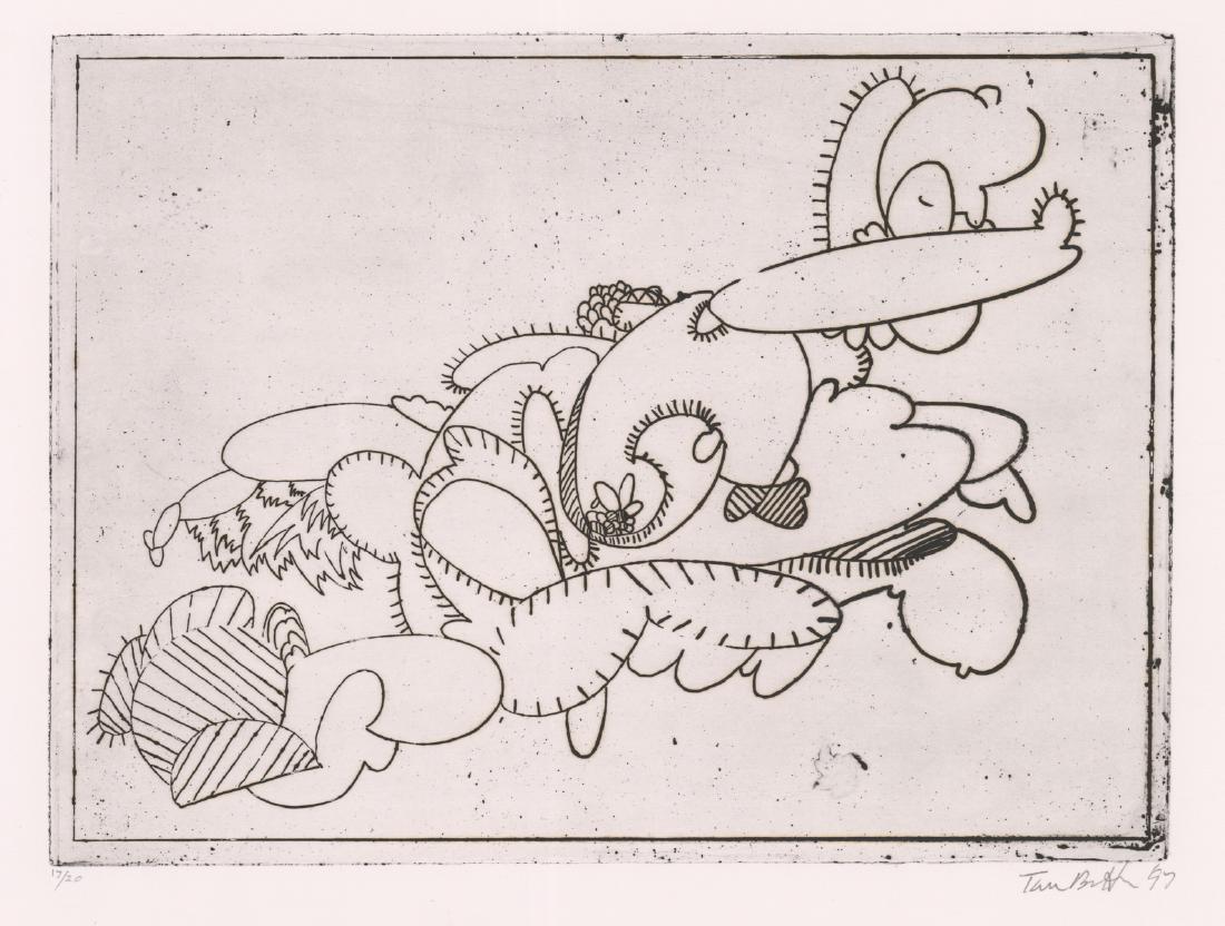 Tom Butter Signed Etching [Abstract Cactus] (1 of 3)
