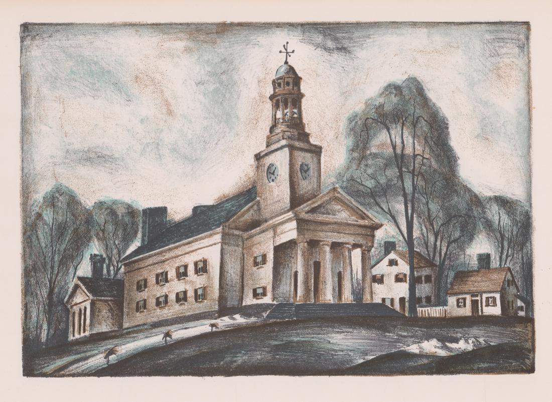 Warren Newcombe Color Litho [Architecture] (1 of 3)