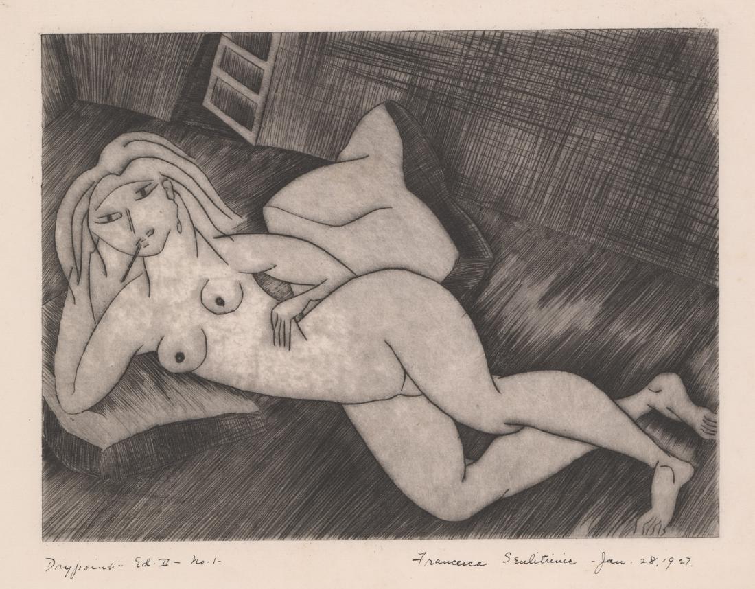 Francesca Seulitrinic Signed Drypoint [Nude] (1 of 5)