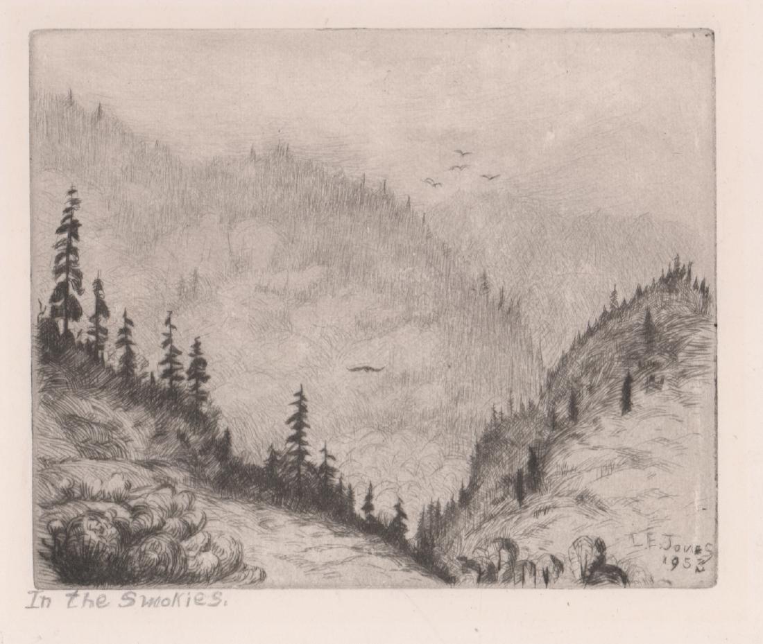 Louis Edward Jones Etching [Mountain Scene] (1 of 4)