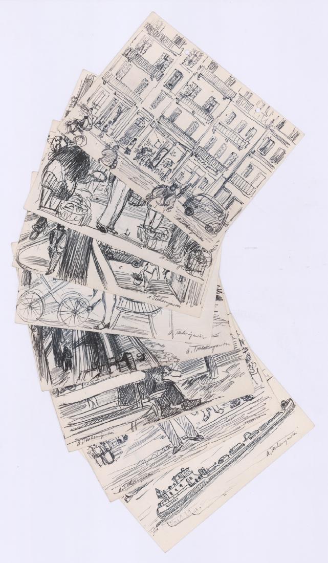 Alex Tschernjawski [Original Ink, City Scenes] (1 of 5)